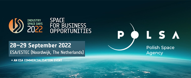 Zapraszamy na Industry Space Days 2022 w Noordwijk